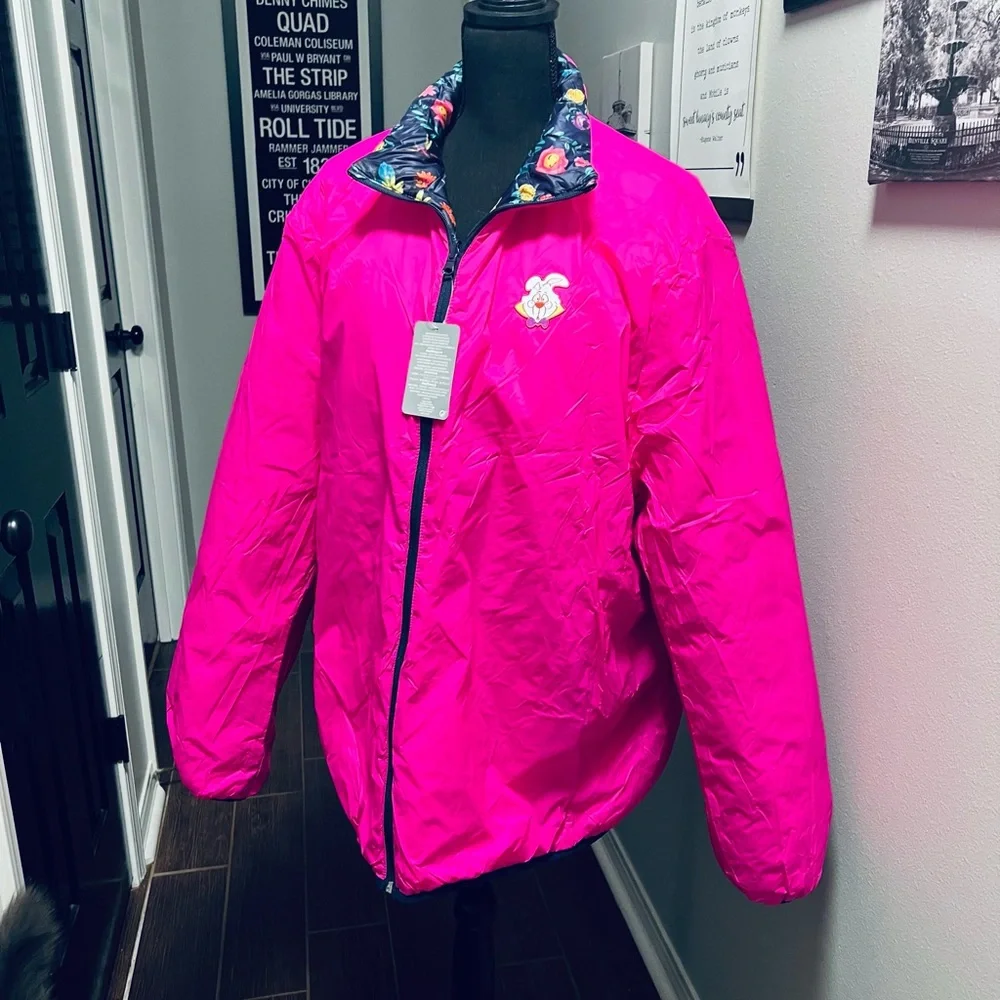 Alice in Wonderland Puffy Jacket for Adults - Reversible - Picture 2 of 8